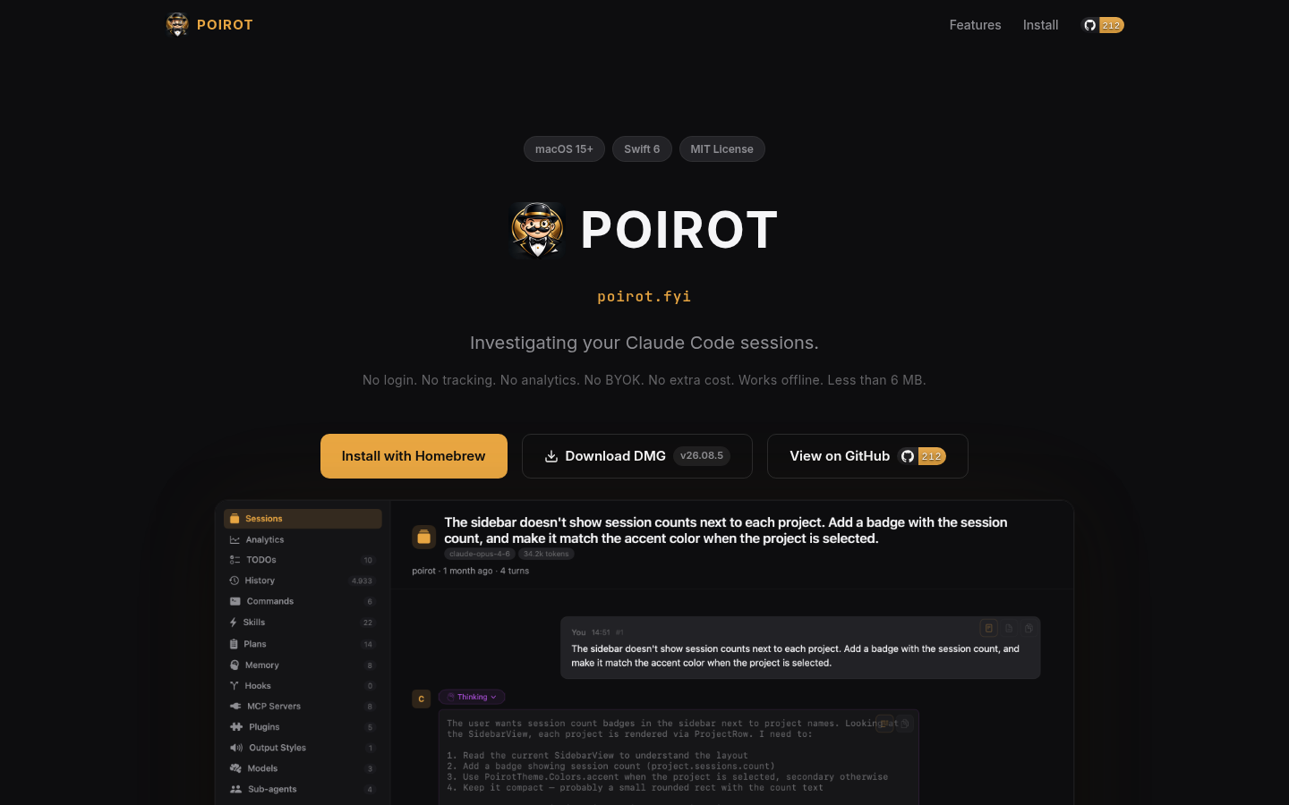 Poirot — Project screenshot