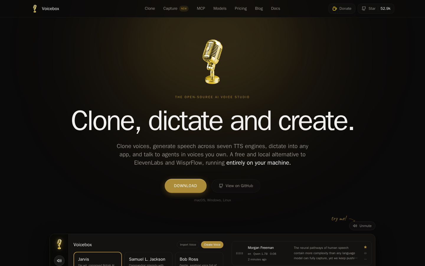 Voicebox — Project screenshot