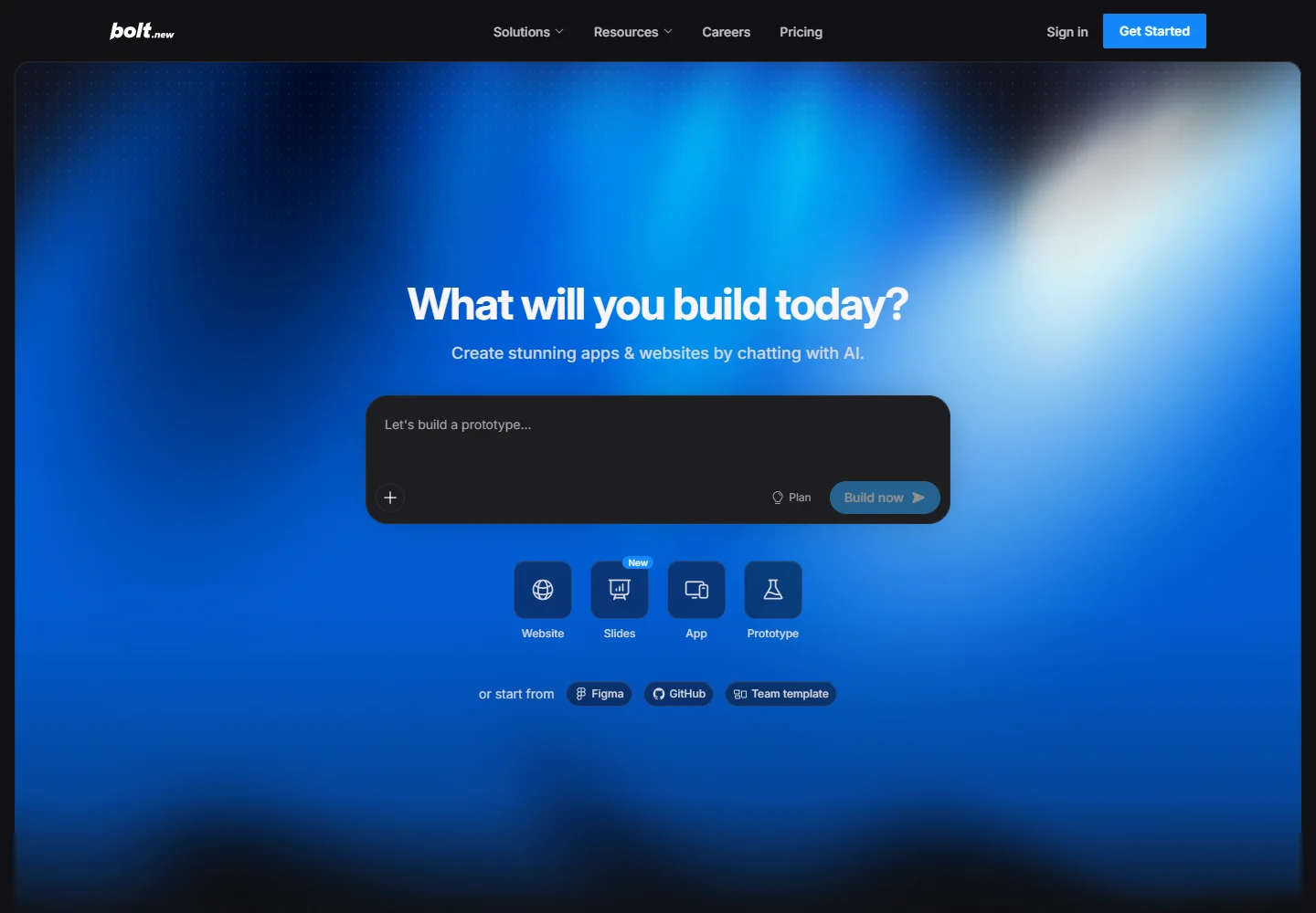 Bolt official website page screenshot